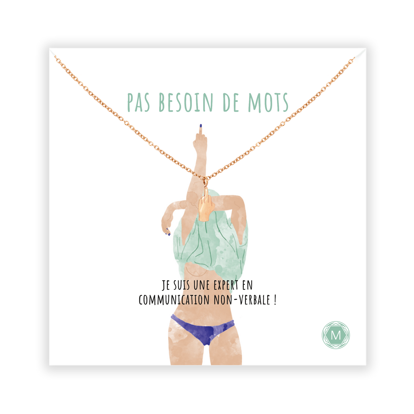 PAS BESOIN DE MOTS Collier