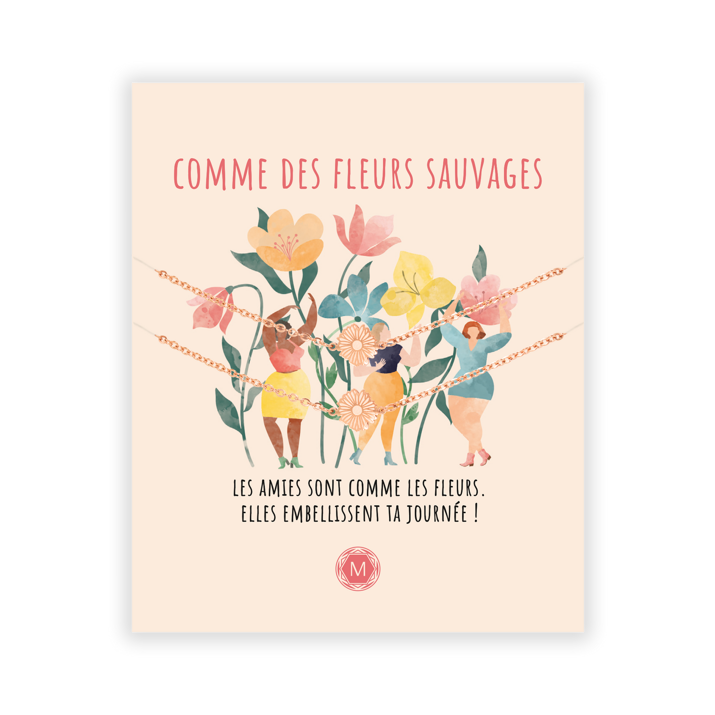 COMME DES FLEURS SAUVAGES 2x Bracelet