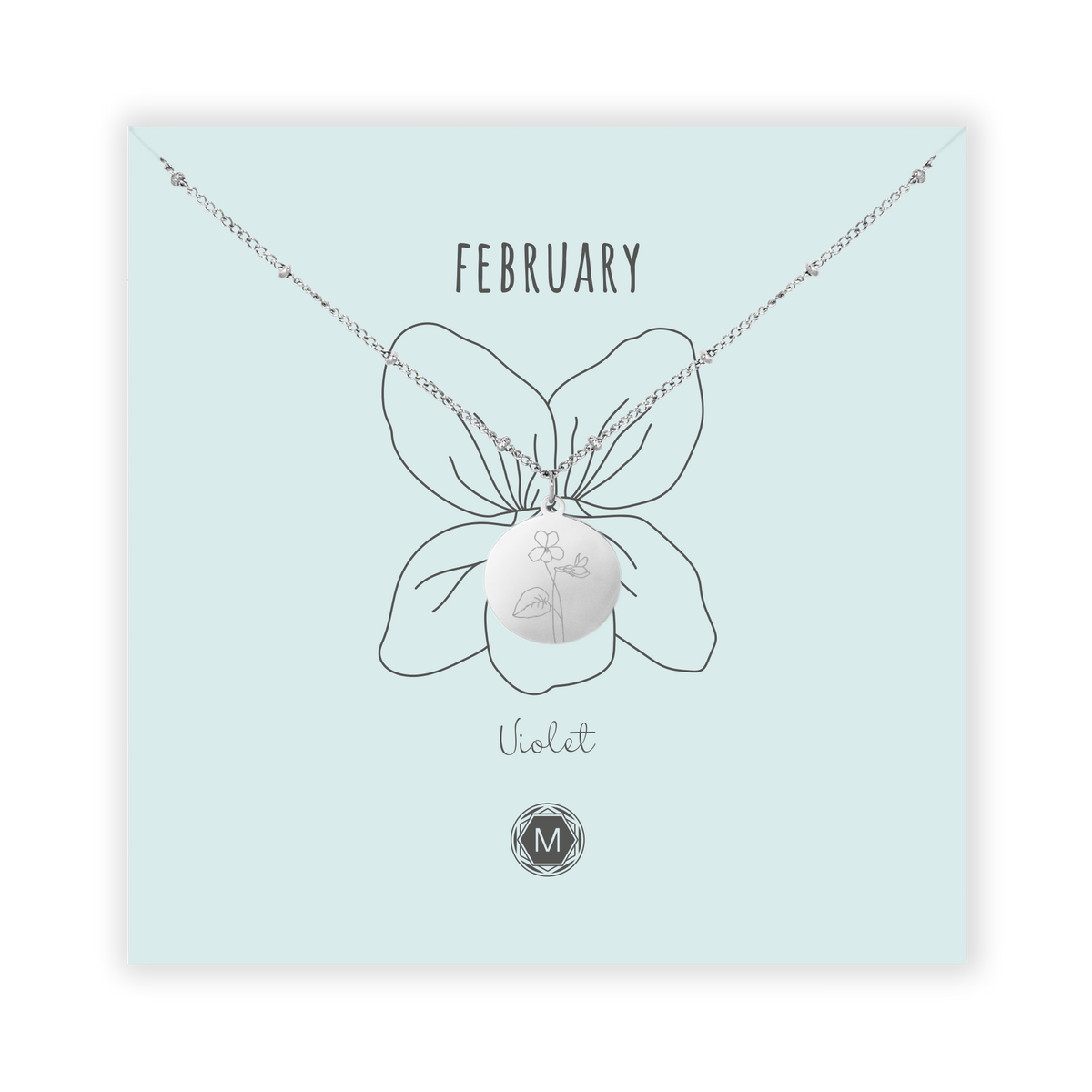 FEBRUARY VIOLET Collier