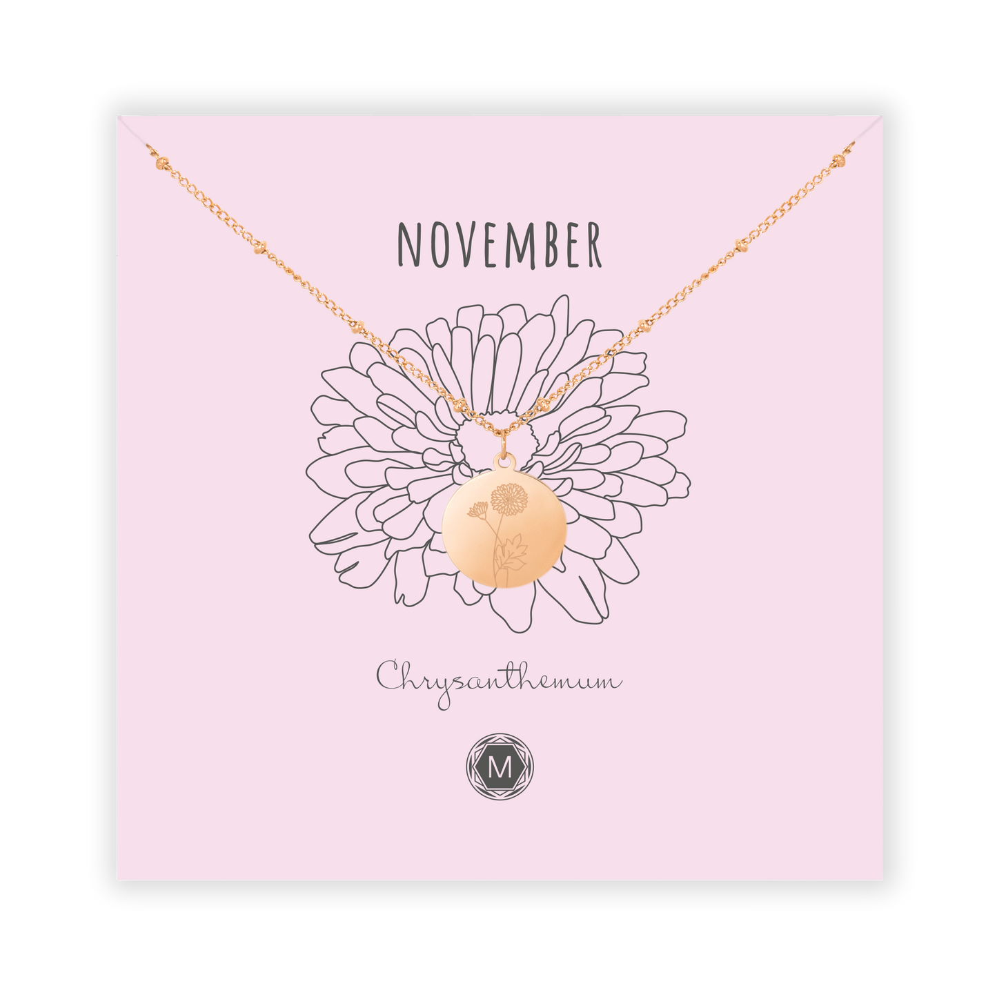 NOVEMBER CHRYSANTHEMUM Collier