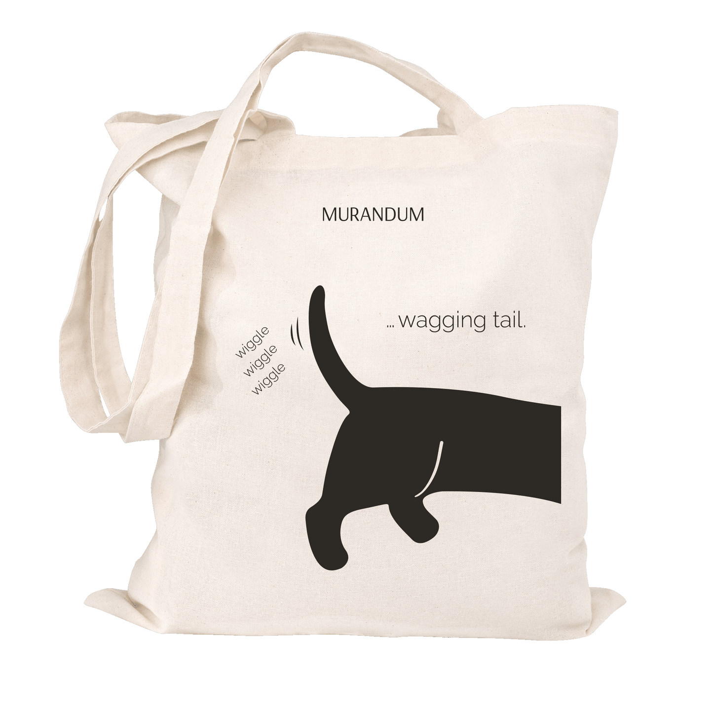 Sac en jute - Happiness is a wagging tail