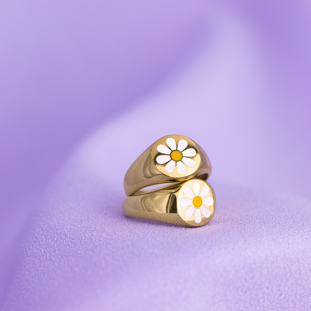 FLOWER CHILD Anneau Argent