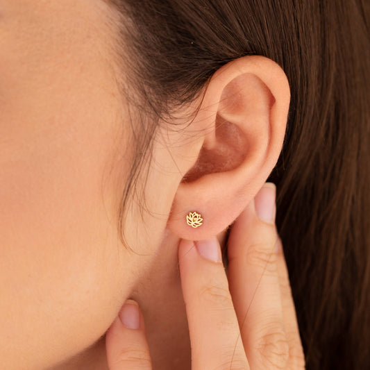 Lotus Boucles d'Oreilles