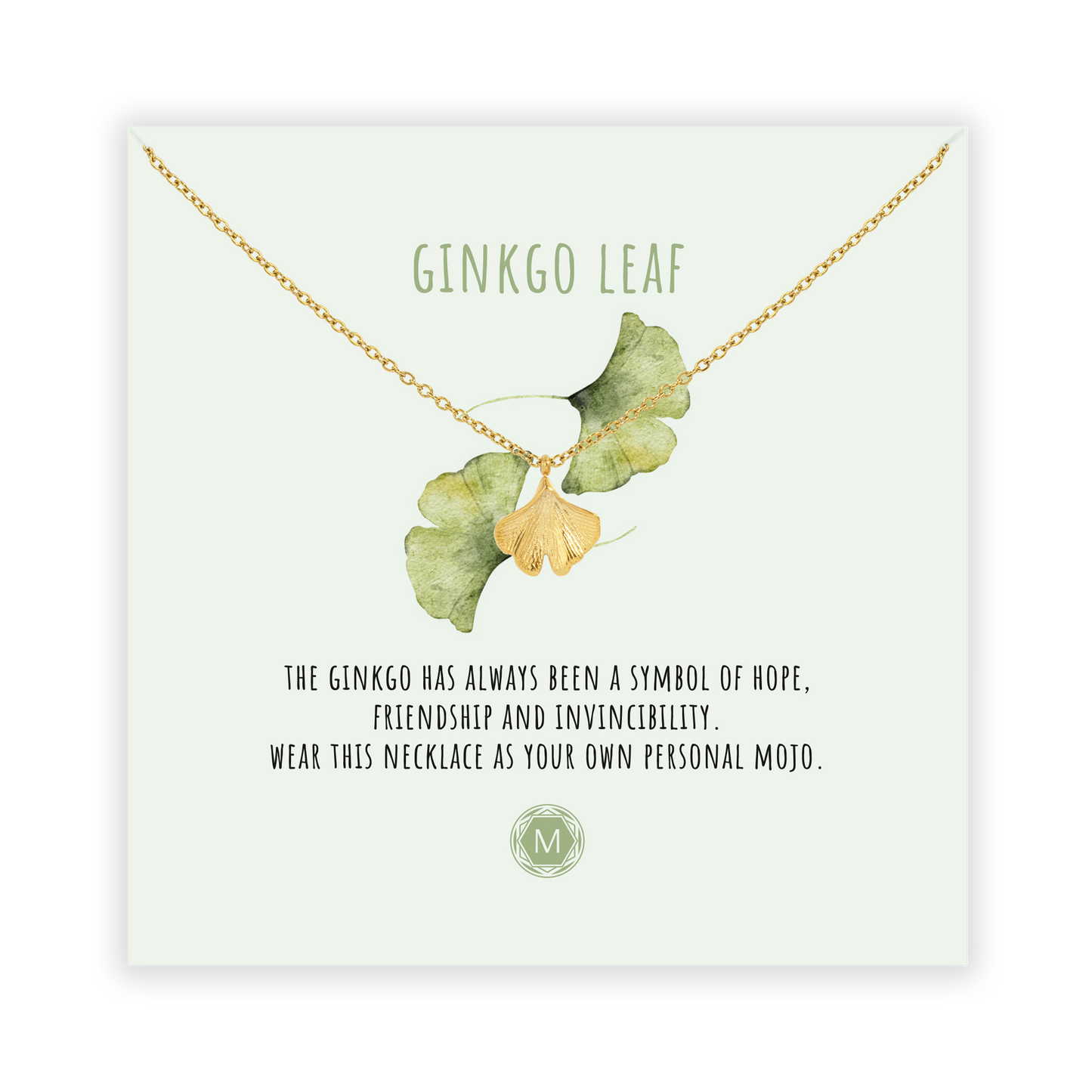 GINKGO LEAF Collier