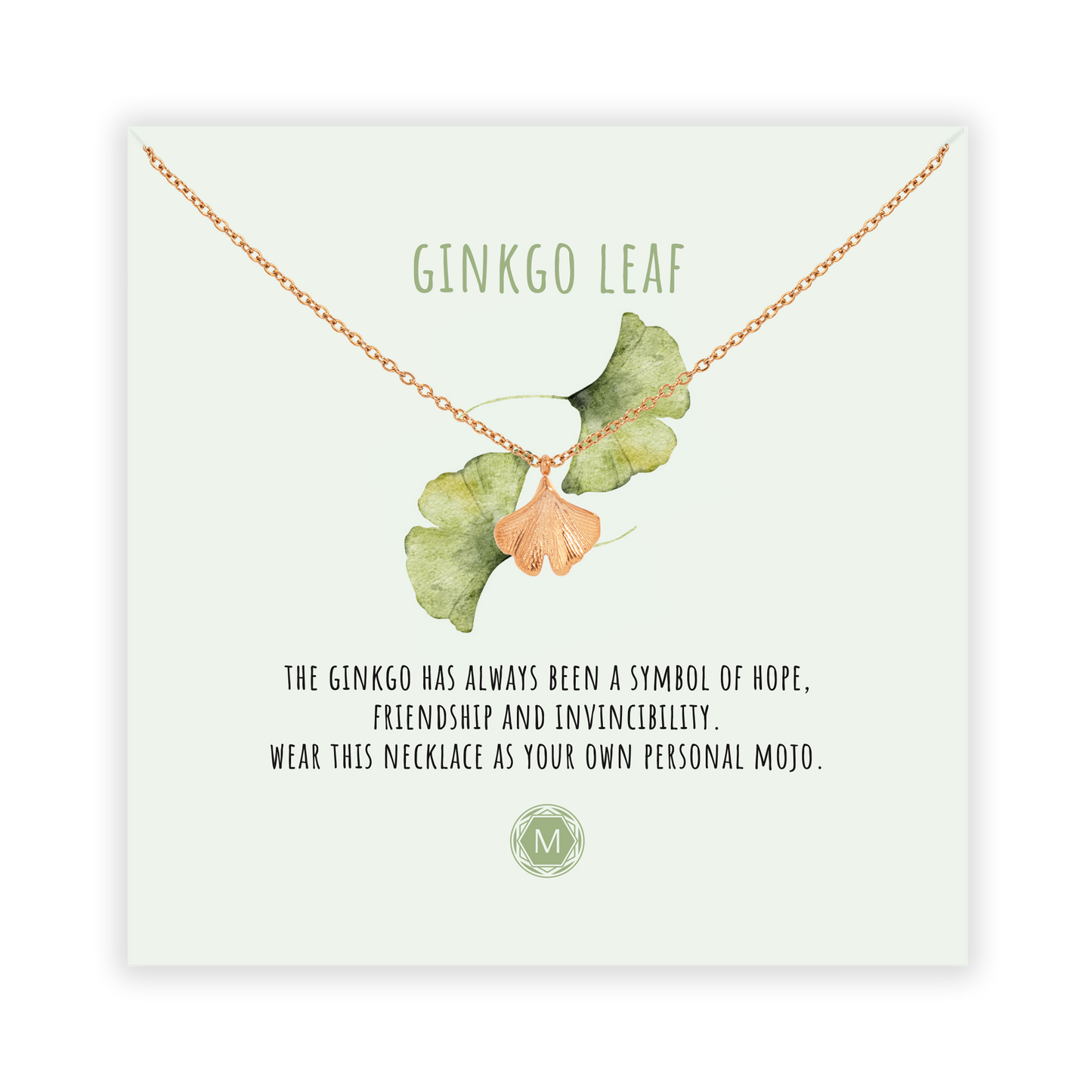 GINKGO LEAF Collier