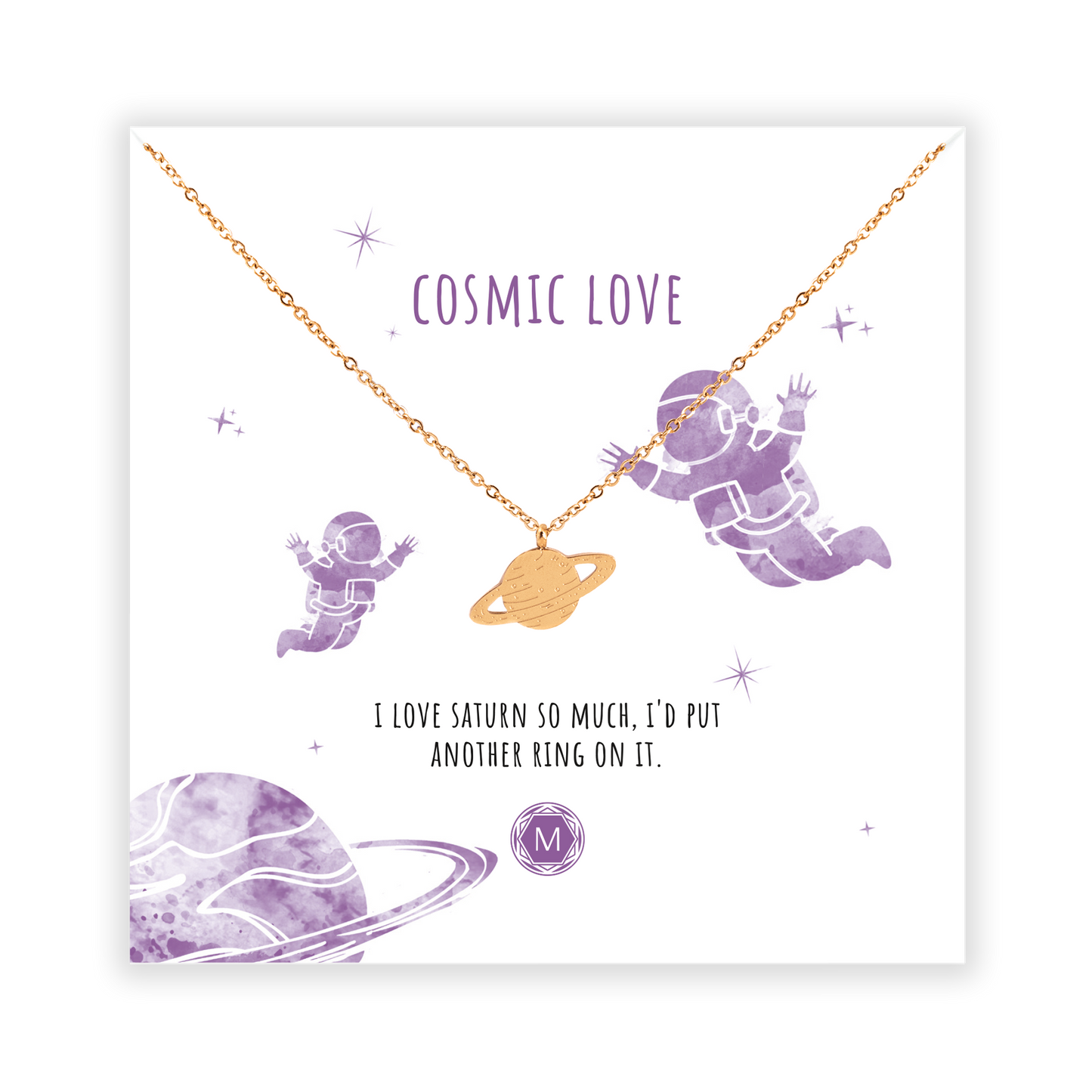 COSMIC LOVE - SATURN Collier
