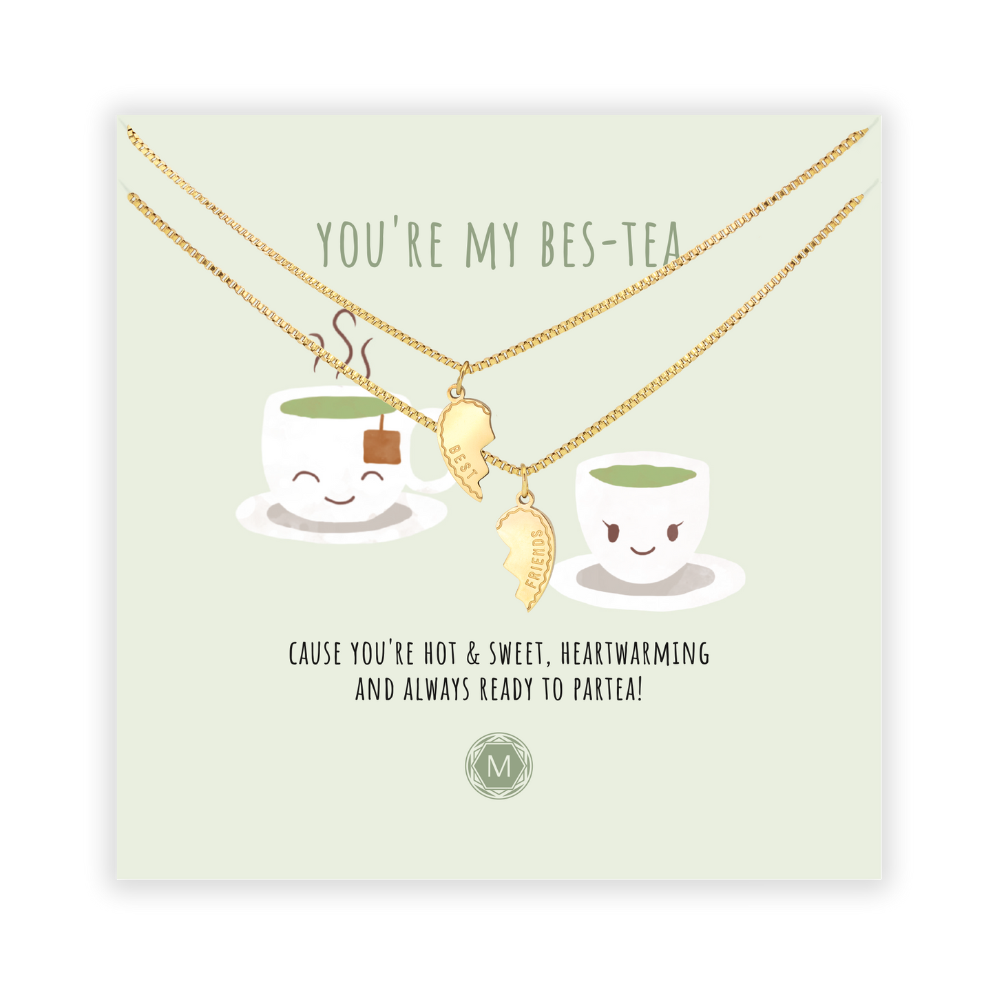 YOU'RE MY BES-TEA 2x Collier
