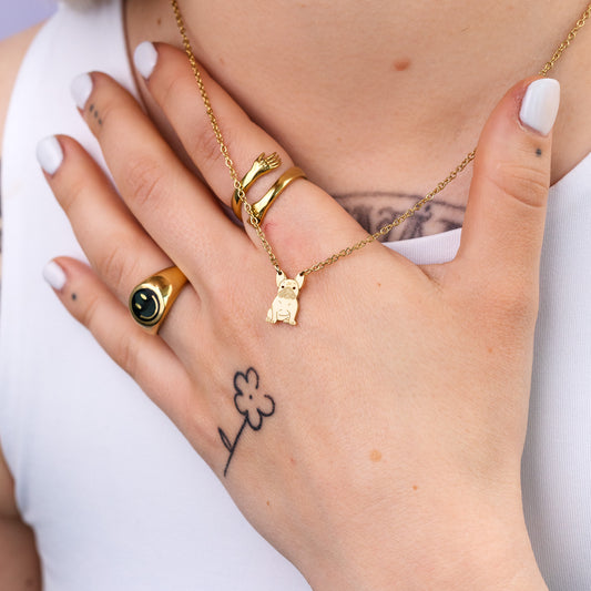 LIVE LOVE WOOF Collier