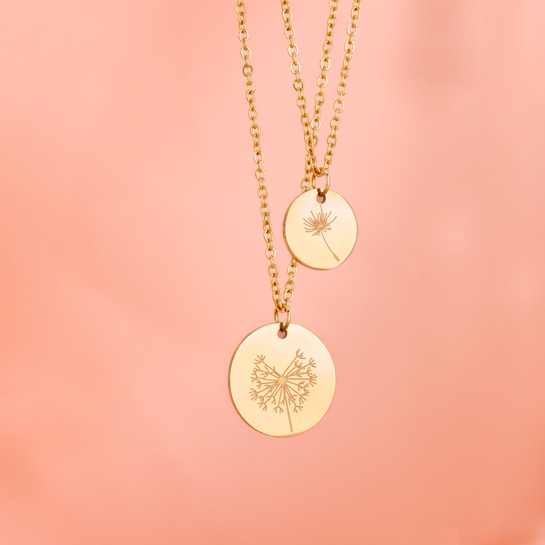 DEAR MOM (DANDELION) 2x Collier