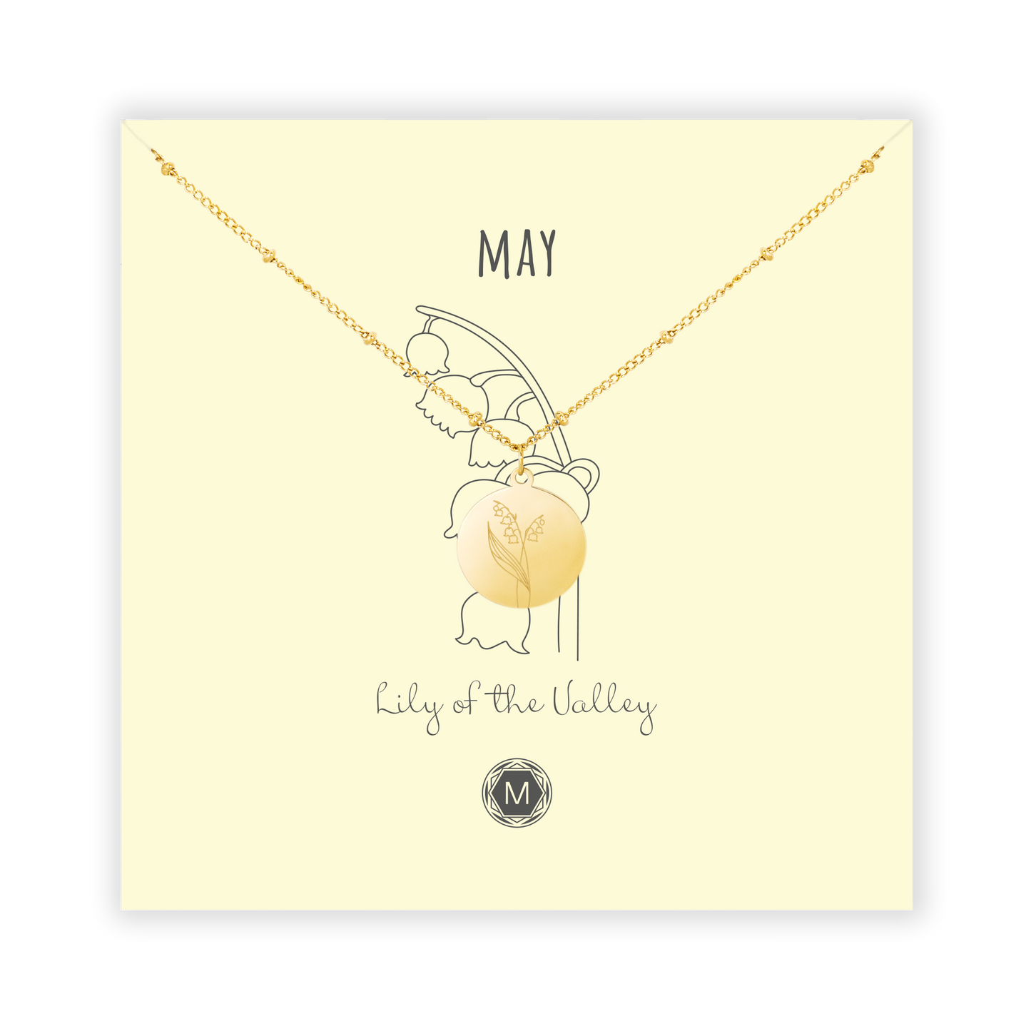 MAY LILY OF THE VALLEY Collier