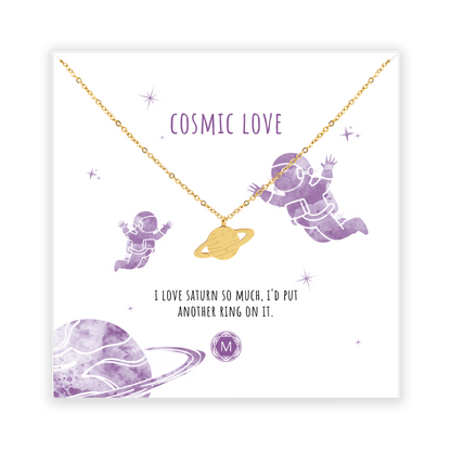 COSMIC LOVE - SATURN Collier