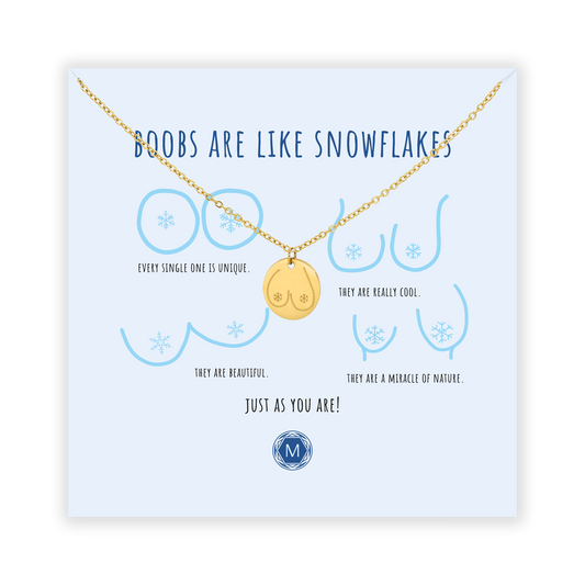 BOOBS ARE LIKE SNOWFLAKES Collier